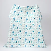 Linery Seashells Coastal Reversible Quilt Set