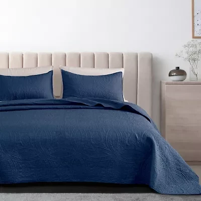 Linery Pinsonic Medallion 3-pc. Reversible Quilt Set