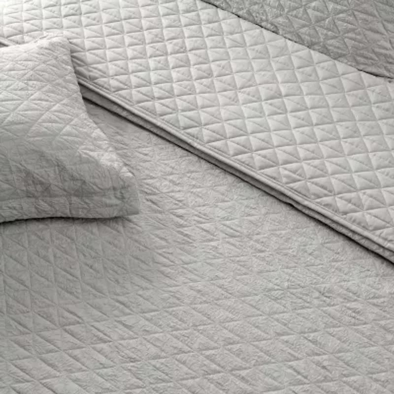 Linery Crushed Microfiber Reversible Quilt Set