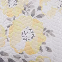Linery Watercolor Flowers Reversible Quilt Set
