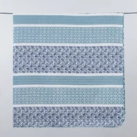 Linery Stripe Paisley Reversible Quilt Set