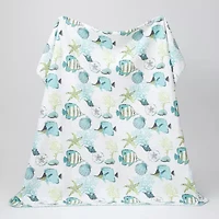 Linery Fish Coral Reversible Quilt Set