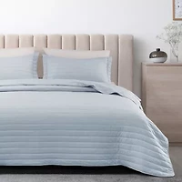 Linery Channel Stitch Reversible Quilt Set