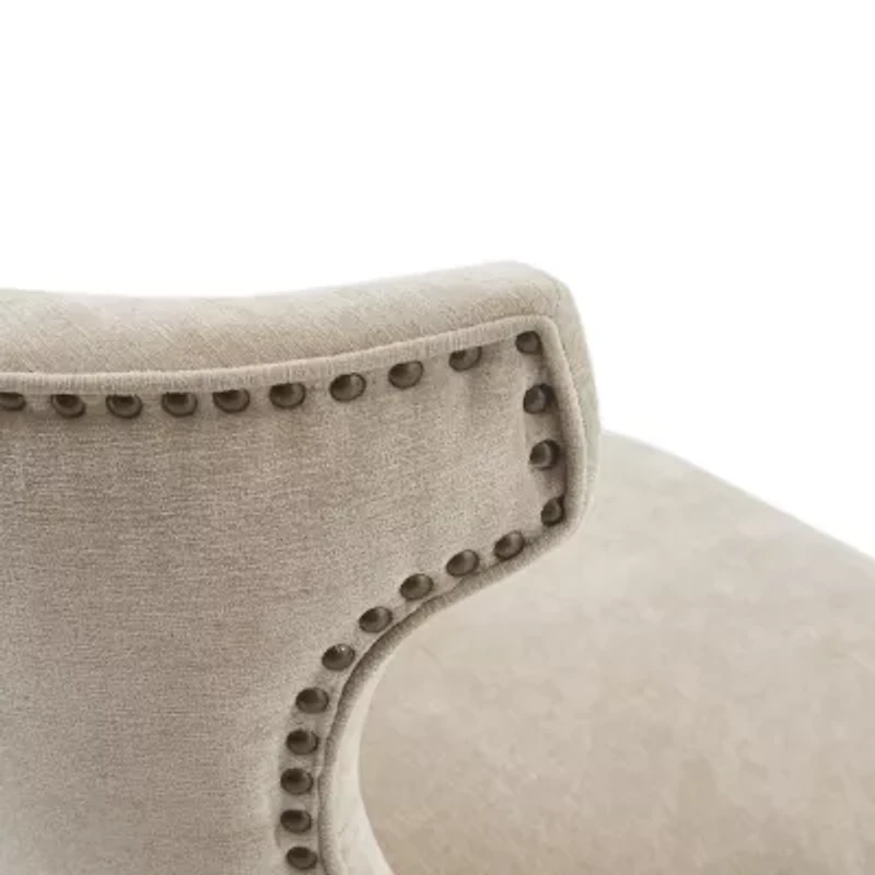 Madison Park Janet Counter Height Upholstered Swivel Bar Stool