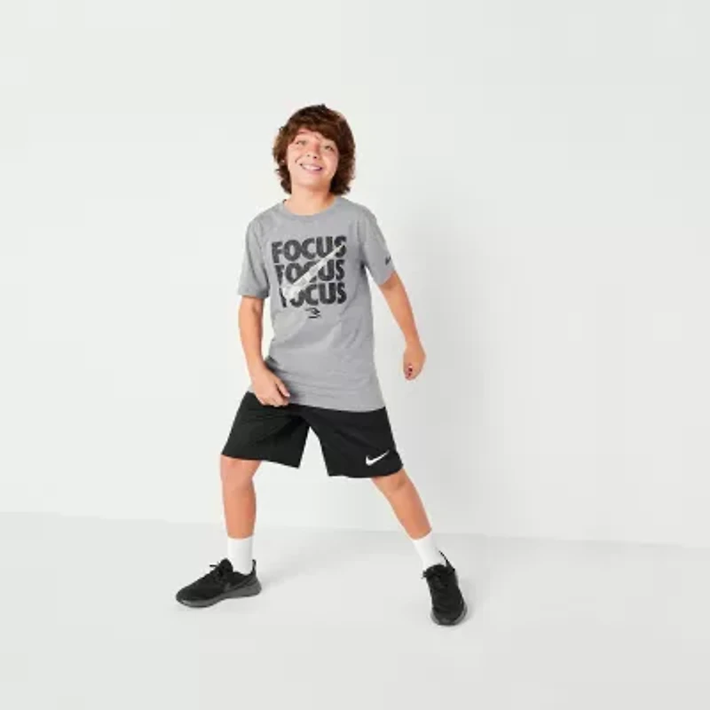 Nike 3BRAND by Russell Wilson Big Kid Boys Crew Neck Short Sleeve Regular Fit Graphic T-Shirt