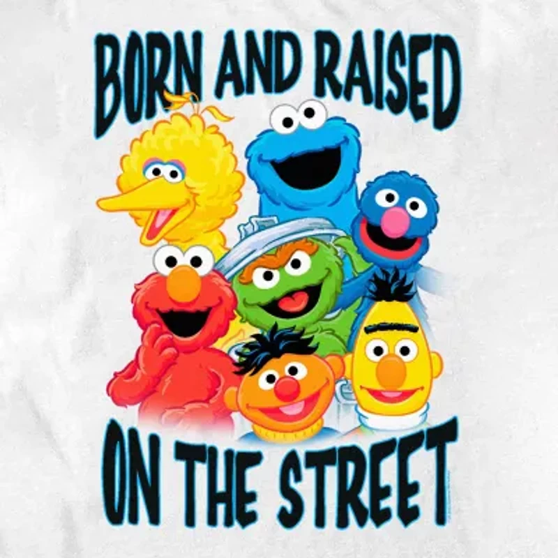 Mens Short Sleeve Sesame Street Graphic T-Shirt