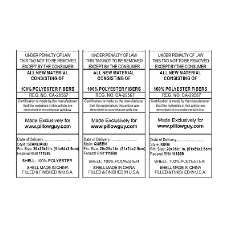 Ella Jayne Gussetted Medium Density Plush Down Alternative Pillow, for All Sleep Positions, Set of 4