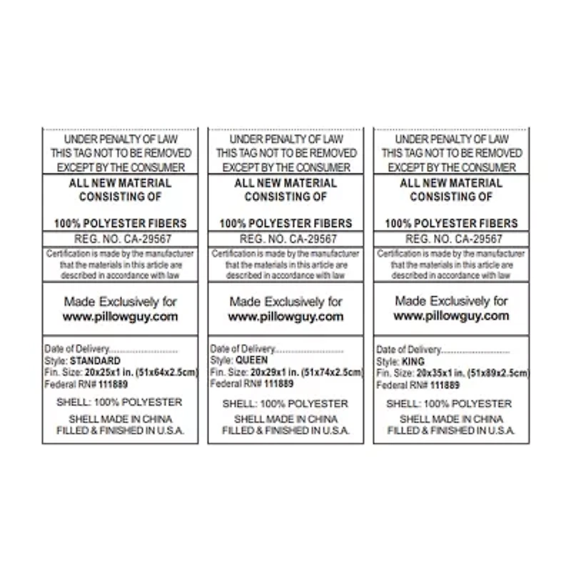 Ella Jayne Gussetted Firm Plush Down Alternative Side/Back Sleeper Pillow