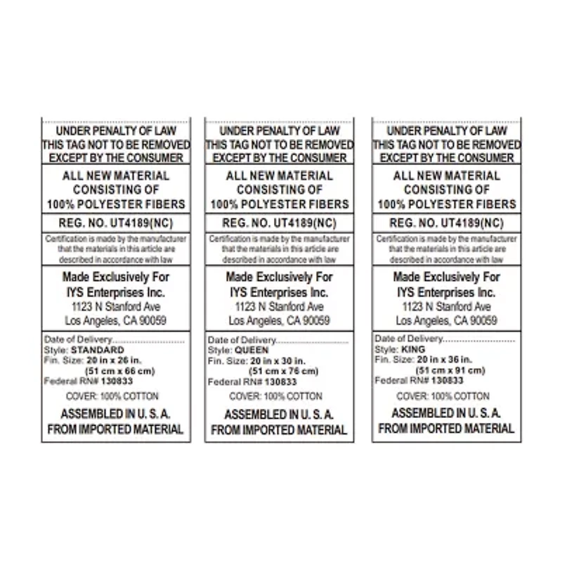 Ella Jayne 100% Cotton Dobby-Box Shell Firm Back/Side Sleeper Down Alternative Pillow