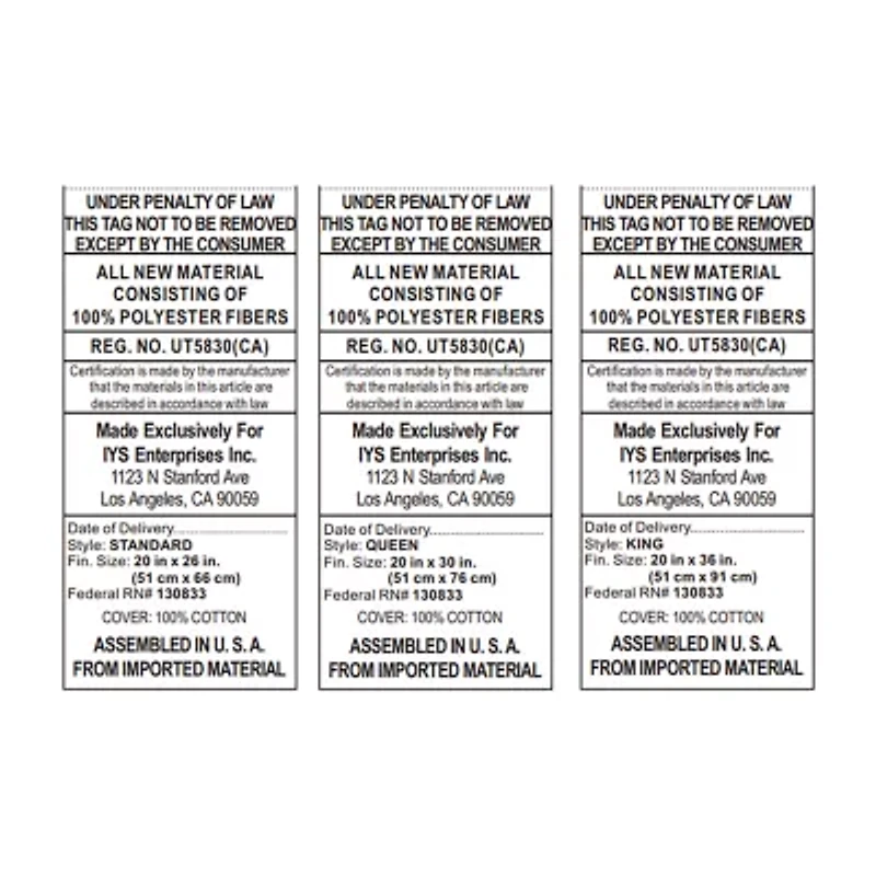 Ella Jayne 100% Cotton Dobby-Box Shell Firm Back/Side Sleeper Down Alternative Pillow, Set of 4