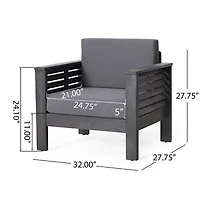 Louver 4-pc. Conversation Set