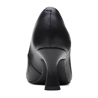 Clarks Katleyna Gem Womens Round Closed Toe Flared Heel Pumps