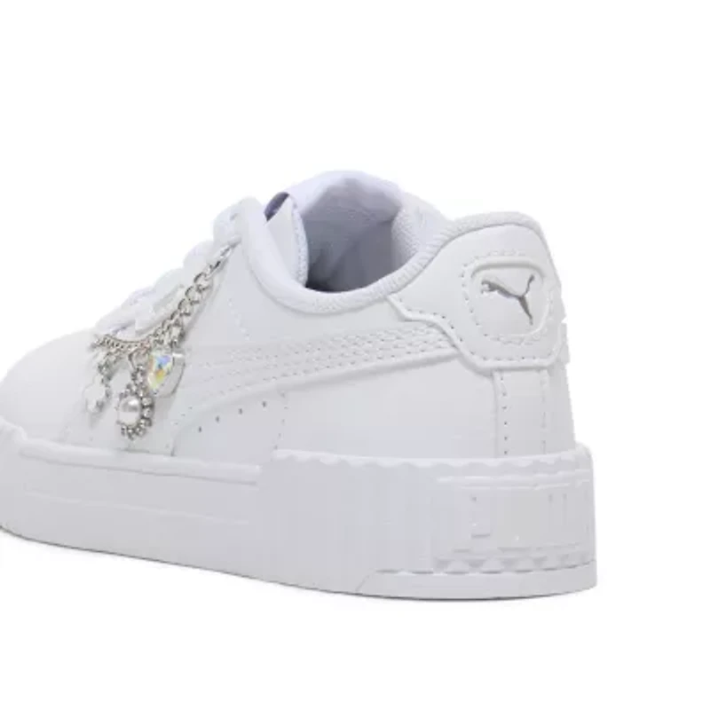 PUMA Carina 3.0 Bling Little Kid Girls Sneakers