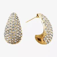 Bijoux Bar Gold Tone Womens Crystal Drop Earrings