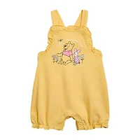 Disney Baby Girls 2-pc. Winnie The Pooh Shortall Set