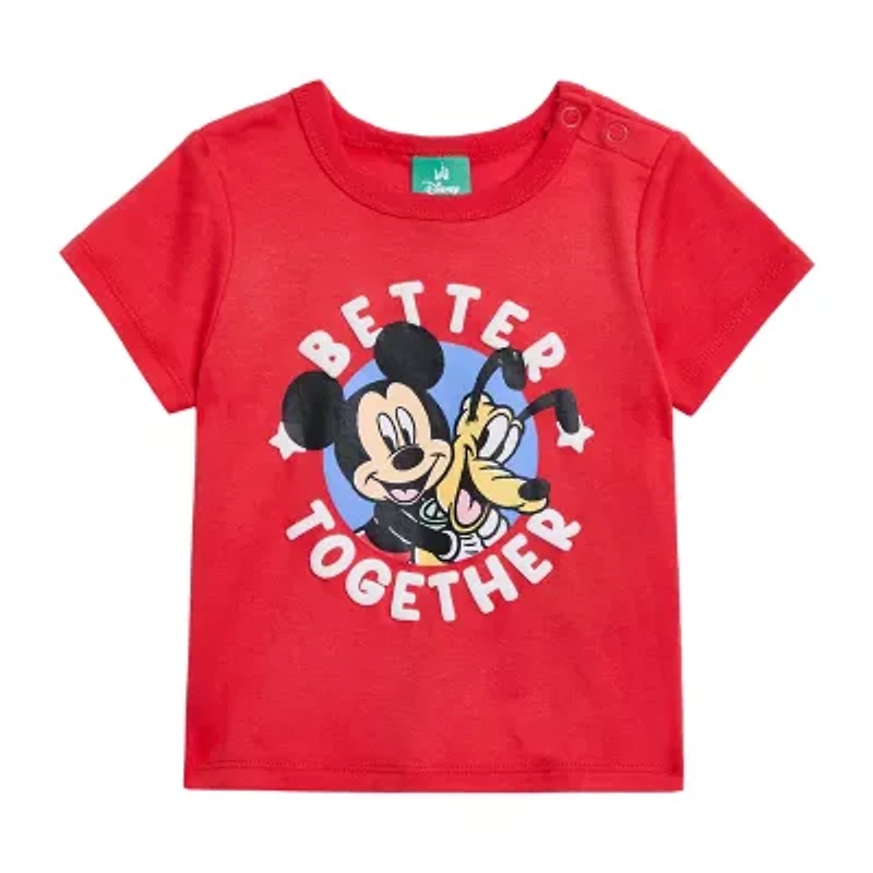 Disney Baby Boys 2-pc. Mickey and Friends Short Set