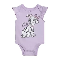 Baby Girls 101 Dalmatians Crew Neck Short Sleeve Bodysuit