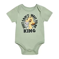Baby Boys The Lion King Crew Neck Short Sleeve Bodysuit