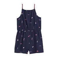 Carter's Americana Little & Big Kid Girls Sleeveless Romper