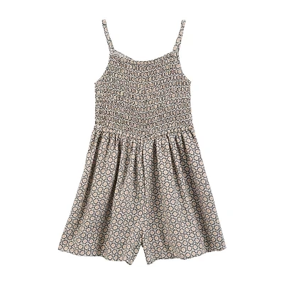 Carter's Little & Big Kid Girls Sleeveless Geometric Romper