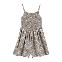Carter's Little & Big Kid Girls Sleeveless Geometric Romper