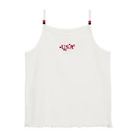 Carter's Americana Little & Big Kid Girls Round Neck Sleeveless Tank Top