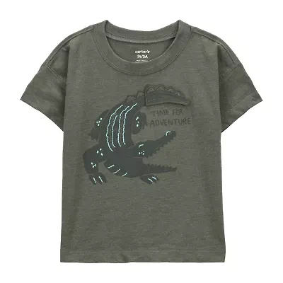 Carter's Toddler Boys Round Neck Short Sleeve Regular Fit Graphic T-Shirt