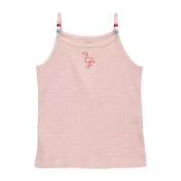 Carter's Toddler Girls Round Neck Sleeveless Tank Top