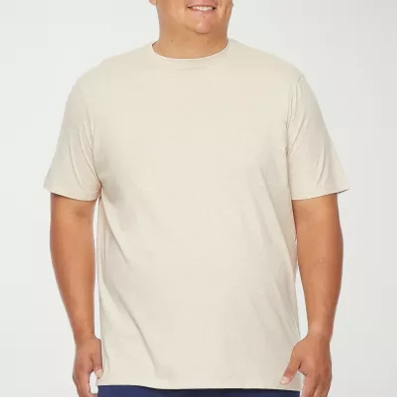 St. John's Bay Super Soft Mens Crew Neck Short Sleeve Quick Dry Big and Tall T-Shirt