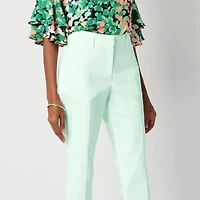 Liz Claiborne Emma Cotton Sateen Womens Ankle Mid Rise Pant