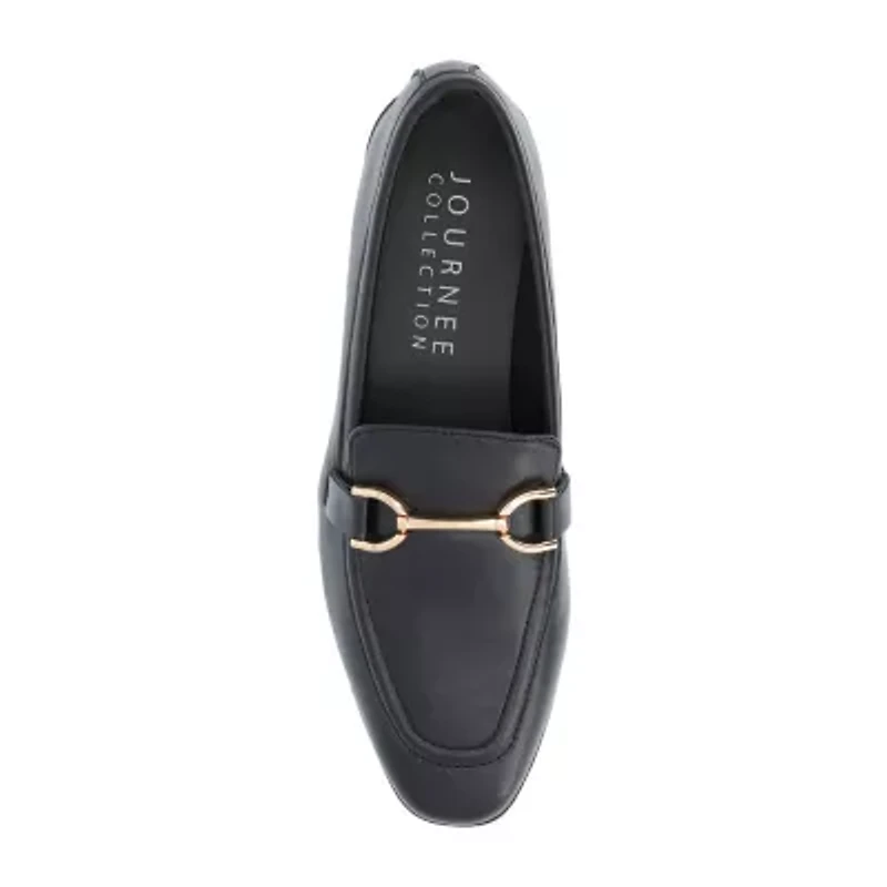 Journee Collection Mizza Womens Square Closed Toe Loafers