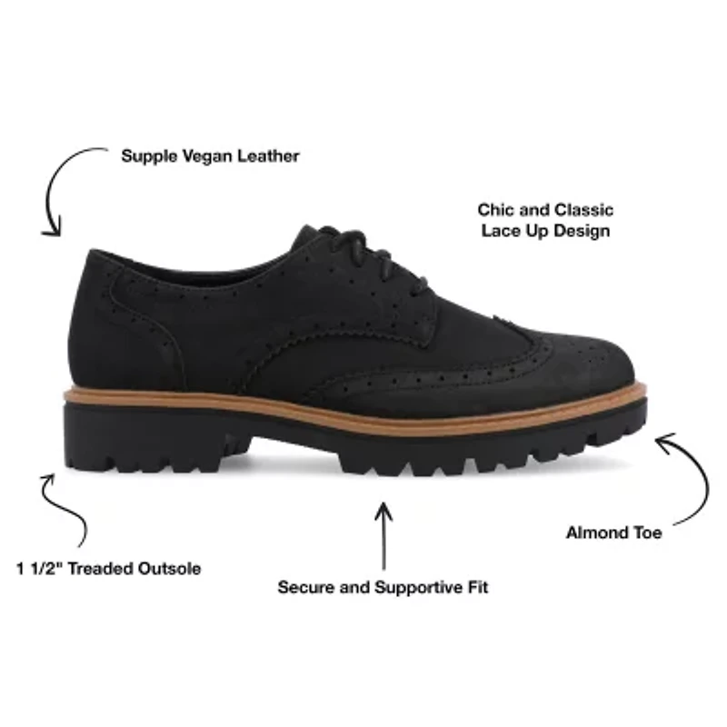 Journee Collection Claudiya Womens Wing Closed Toe Loafers