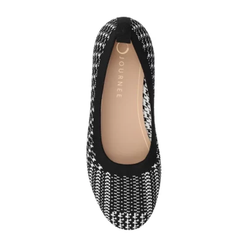 Journee Collection Maryann Womens Round Closed Toe Ballet Flats