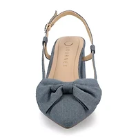 Journee Collection Tailynn Womens Pointed Closed Toe Block Heel Pumps