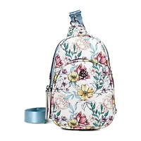 Julia Buxton Sling Vegan Leather Womens Adjustable Straps Backpack