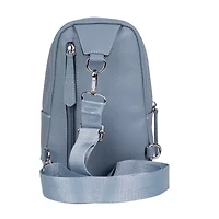 Julia Buxton Sling Vegan Leather Womens Adjustable Straps Backpack