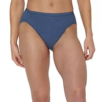 Hanes Ultimate™ Cool Comfort™ Cotton Ultra Soft Womens Average + Full Figure 6 Pack Cooling Multi-Pack High Cut Panty 43h6cc