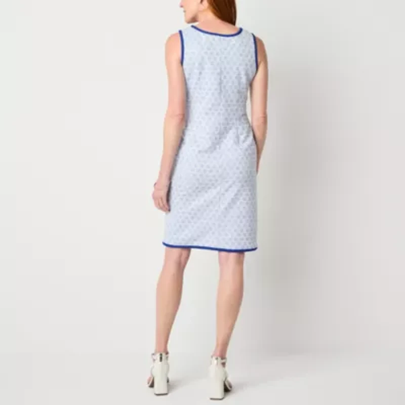 Perceptions Womens Geometric Jacket Dress