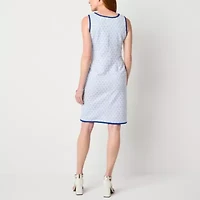 Perceptions Womens Geometric Jacket Dress