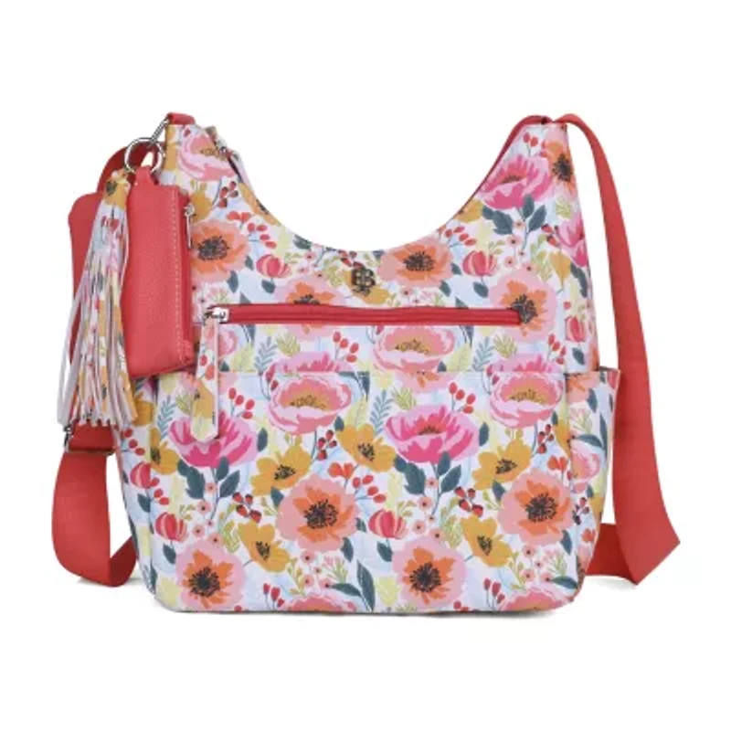 Julia Buxton Vegan Leather Organizational Hobo Bag