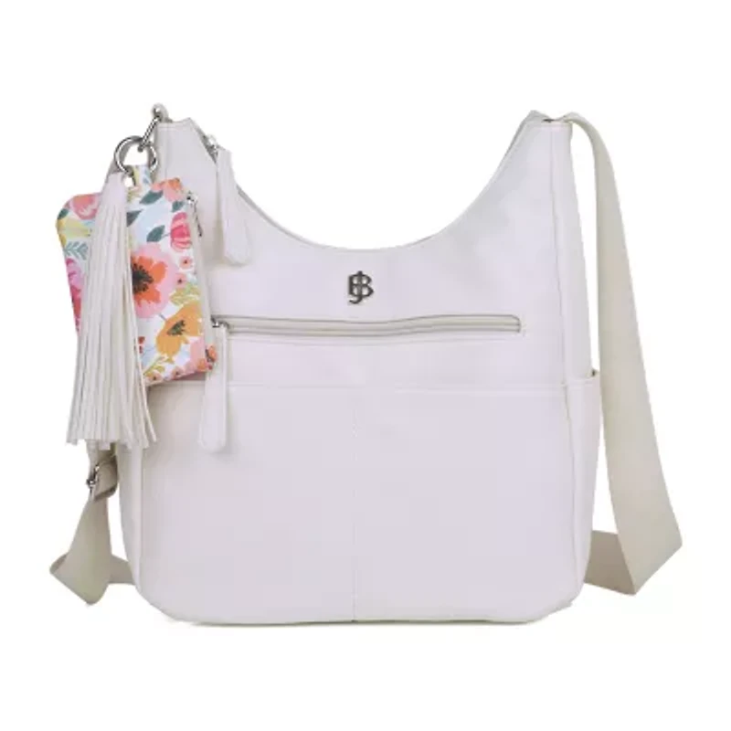 Julia Buxton Vegan Leather Organizational Hobo Bag