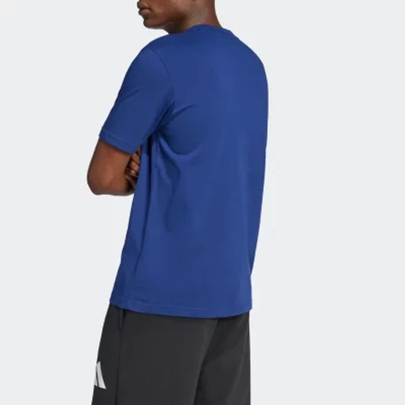 adidas Mens Crew Neck Short Sleeve Regular Fit Graphic T-Shirt