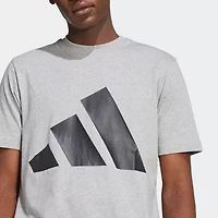 adidas Mens Crew Neck Short Sleeve Regular Fit Graphic T-Shirt