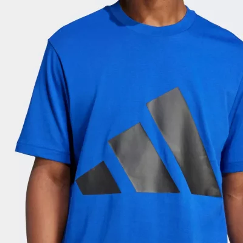 adidas Mens Crew Neck Short Sleeve Regular Fit Graphic T-Shirt