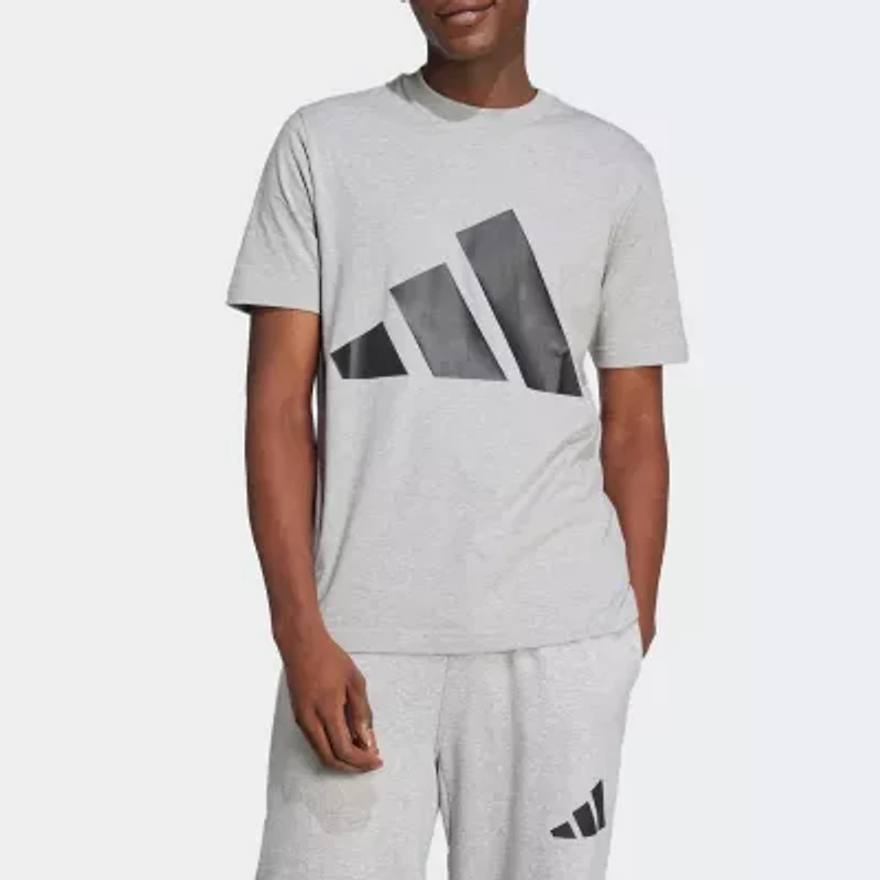 adidas Mens Crew Neck Short Sleeve Regular Fit Graphic T-Shirt