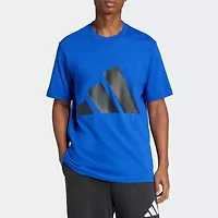 adidas Mens Crew Neck Short Sleeve Regular Fit Graphic T-Shirt