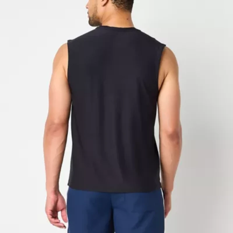 Xersion Activated Cooling Mens Crew Neck Sleeveless Muscle T-Shirt