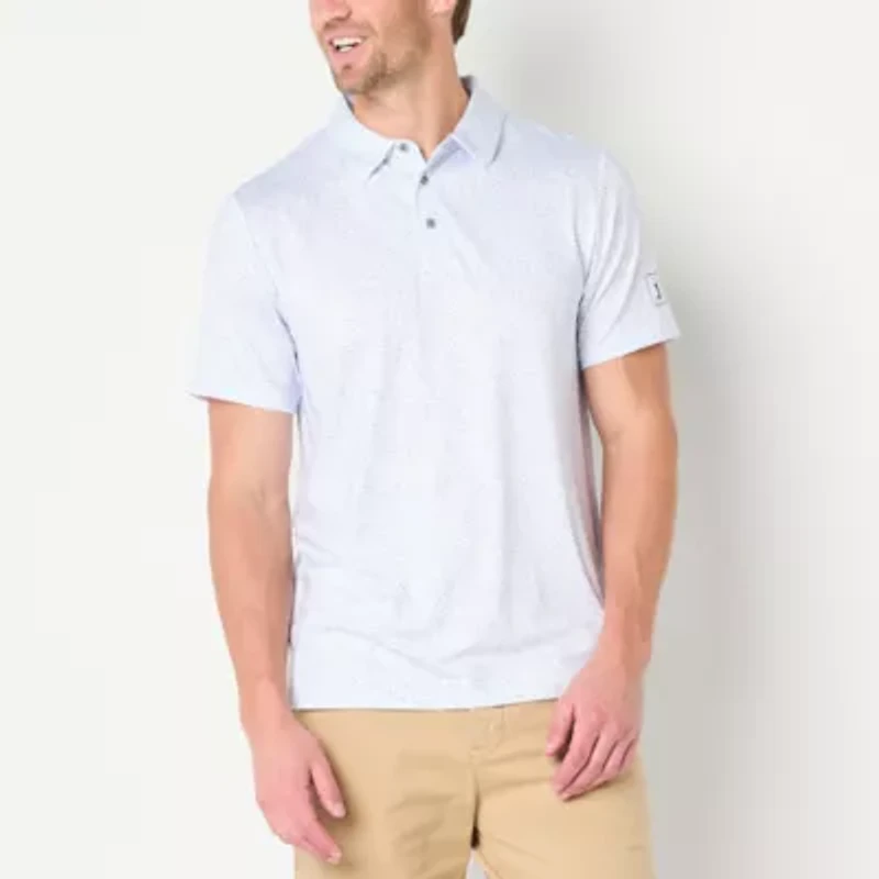 PGA TOUR Mens Classic Fit Short Sleeve Polo Shirt