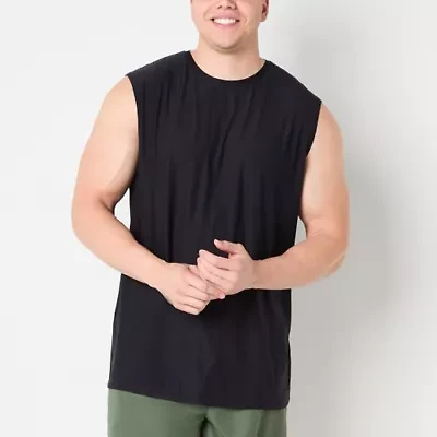 Xersion Activated Cooling Mens Crew Neck Sleeveless Muscle T-Shirt Big and Tall