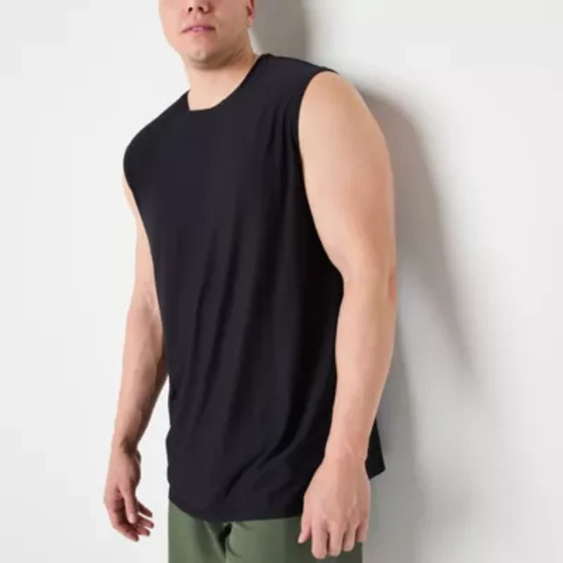 Xersion Activated Cooling Mens Crew Neck Sleeveless Big and Tall Muscle T-Shirt